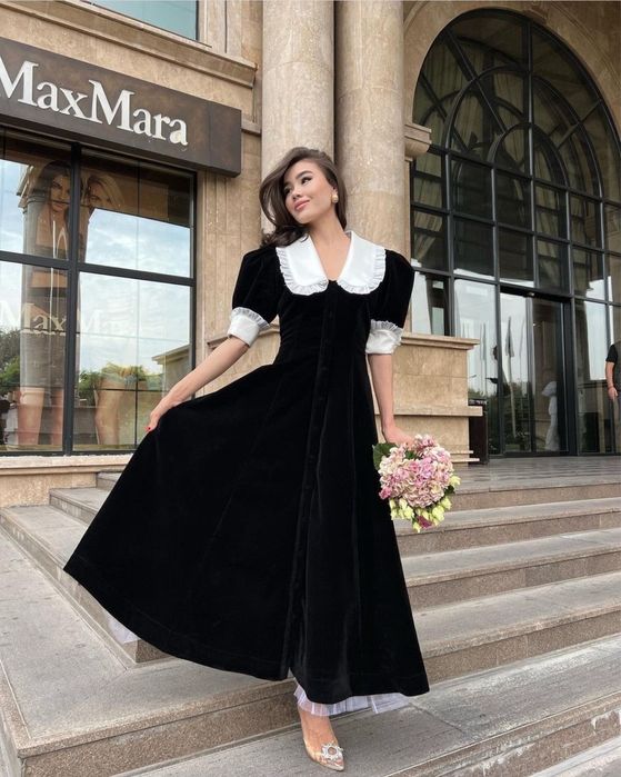 платье на 25 мая/ черное платье длинное