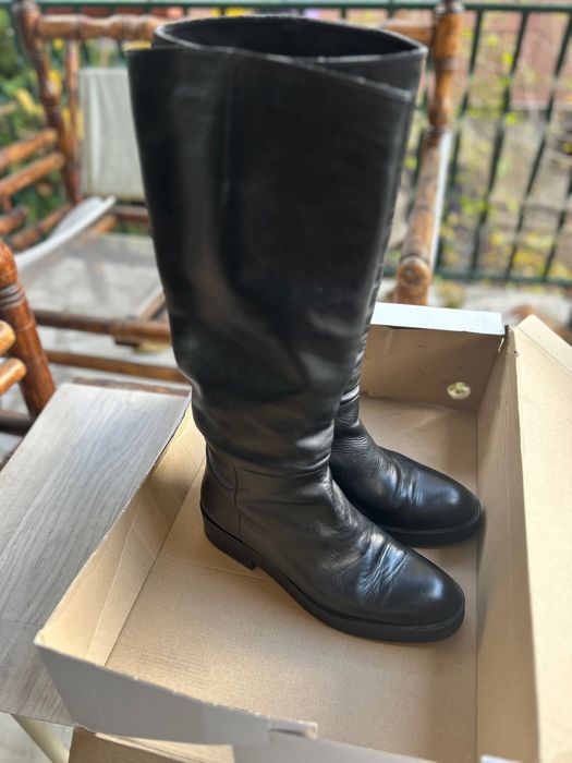 Ботуши естествена кожа Зара