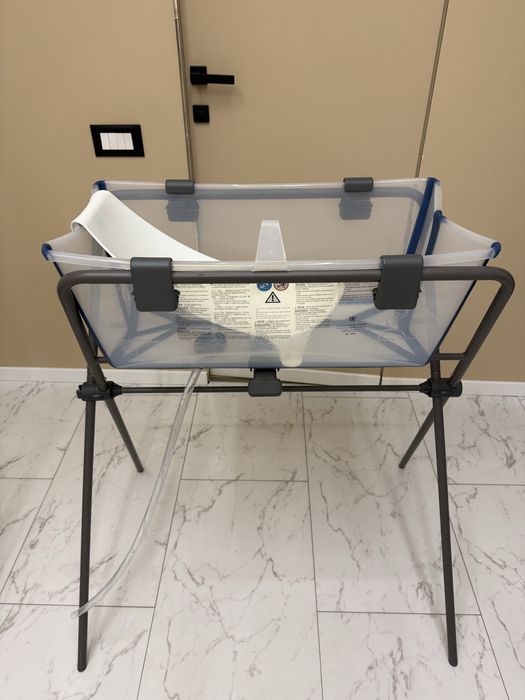 Стойка за вана Stokke Flexi Bath Stand, вана и поставка за новородено
