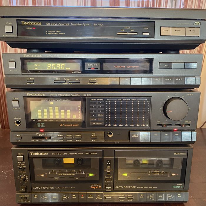 Technics Pick Up Sl-J11D Amplificator SU-X77 Deck RS-X77WR SU-X77