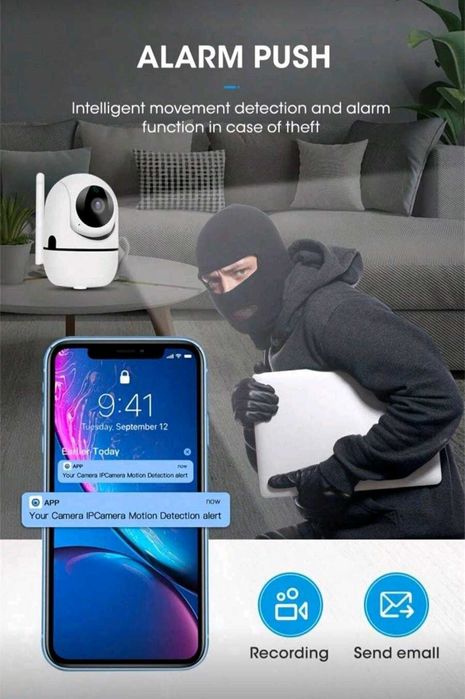 Мини WiFi камери за наблюдение 2бр