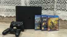Playstation 4 Slim версия.Черная расцветка