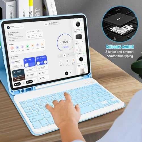 Нов Модерен калъф за таблет iPad Pro 11" 2024 с отделяща се клавиатура