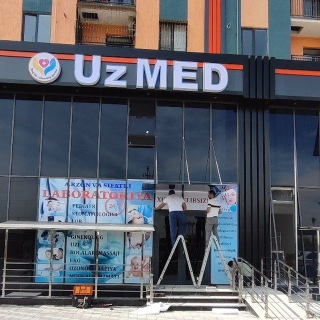 Reklama, banner, xarflar, bukva