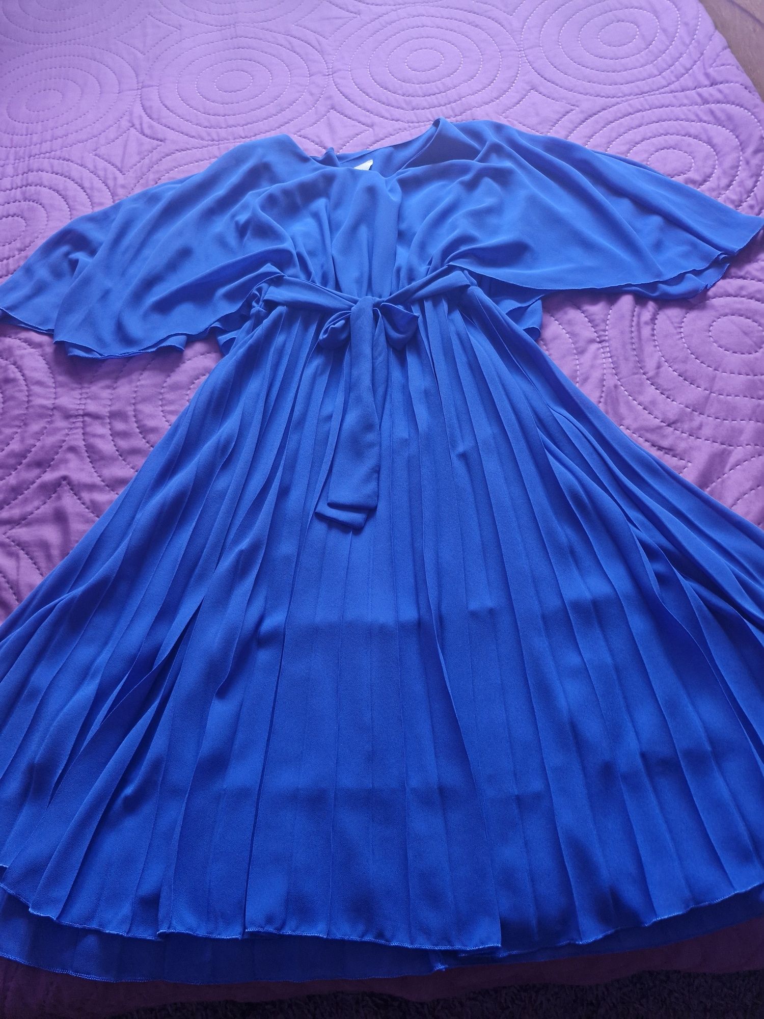 Rochie midi plisata Floria