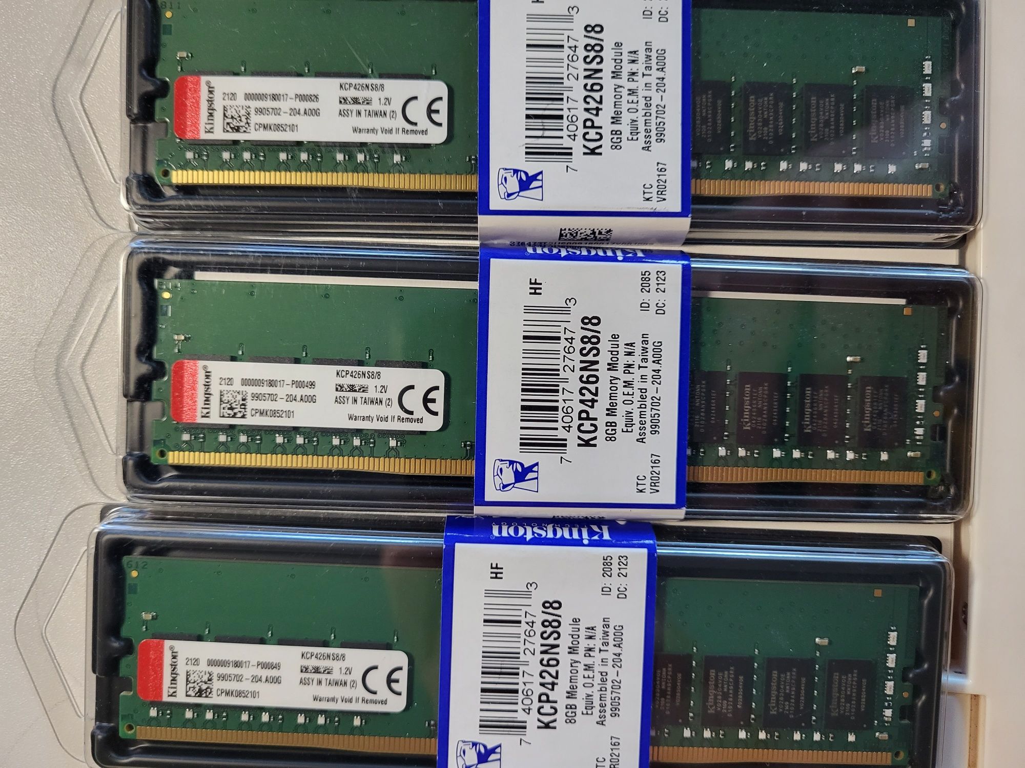 Memorii RAM desktop DDR4 Kingston OEM