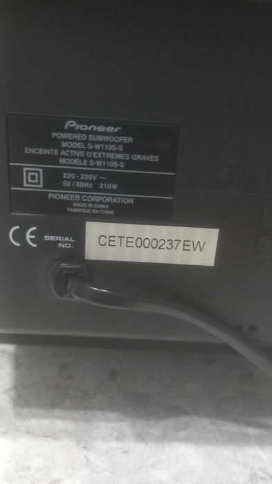 Субуфер Pioneer S-W 110S-S