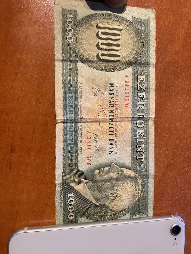 2 bancnote 6000 forinti 1990/88