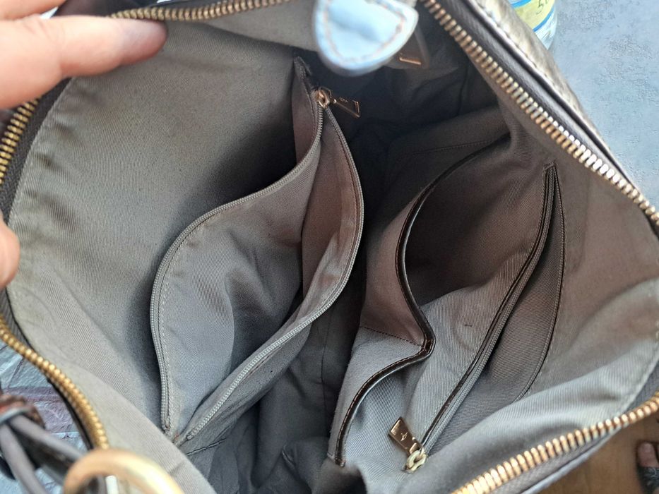 дамска чанта,Joop кафява кожена торба-естествена кожа