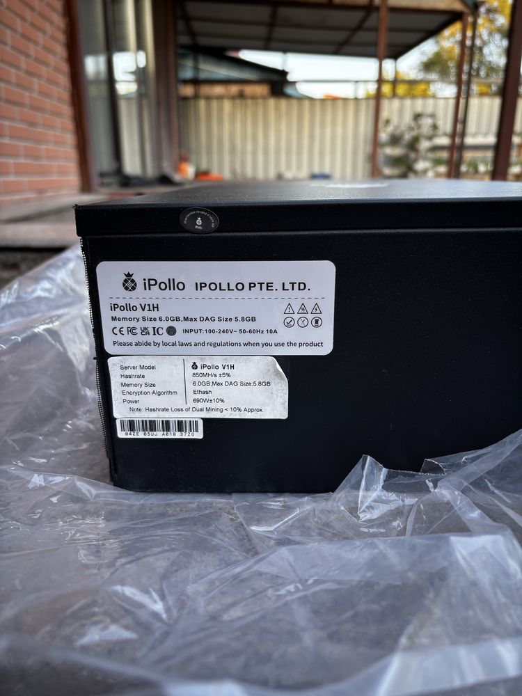 Домашний асик ipollo v1h 850mh