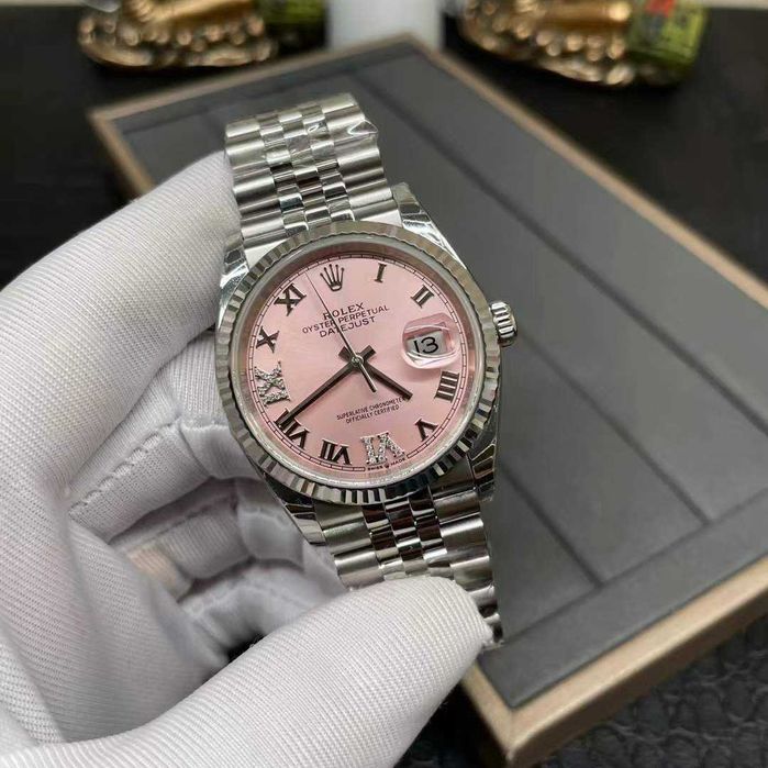 rolex datejust 36mm pink dial