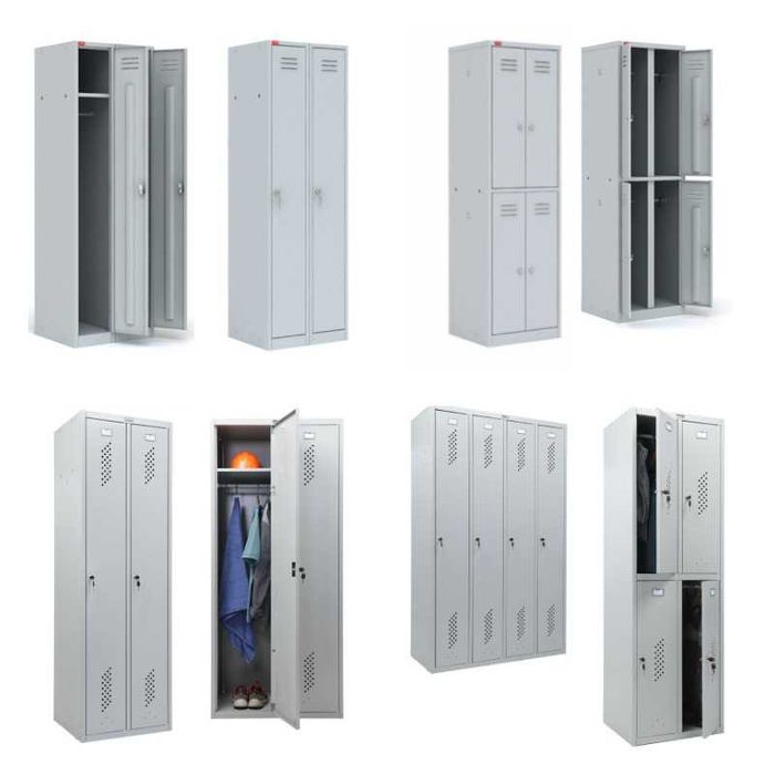 Шкафы Металлические для Одежды в Раздевалку. Железная Мебель