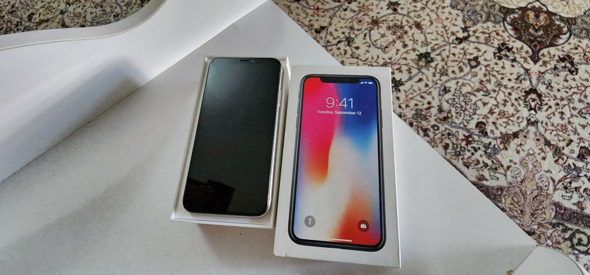 Iphone X White 64GB Bat 96% Face yoq ideal