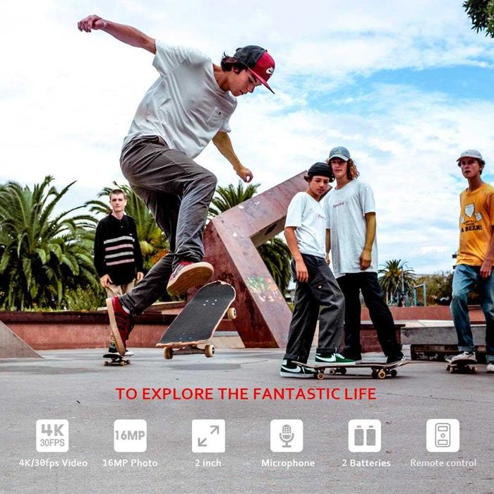 Victure AC700 4K 20MP WiFi Подводна екшън камера