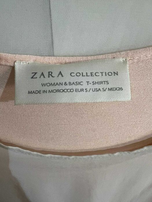 Rochie Zara marimea S culoarea nude peach voal