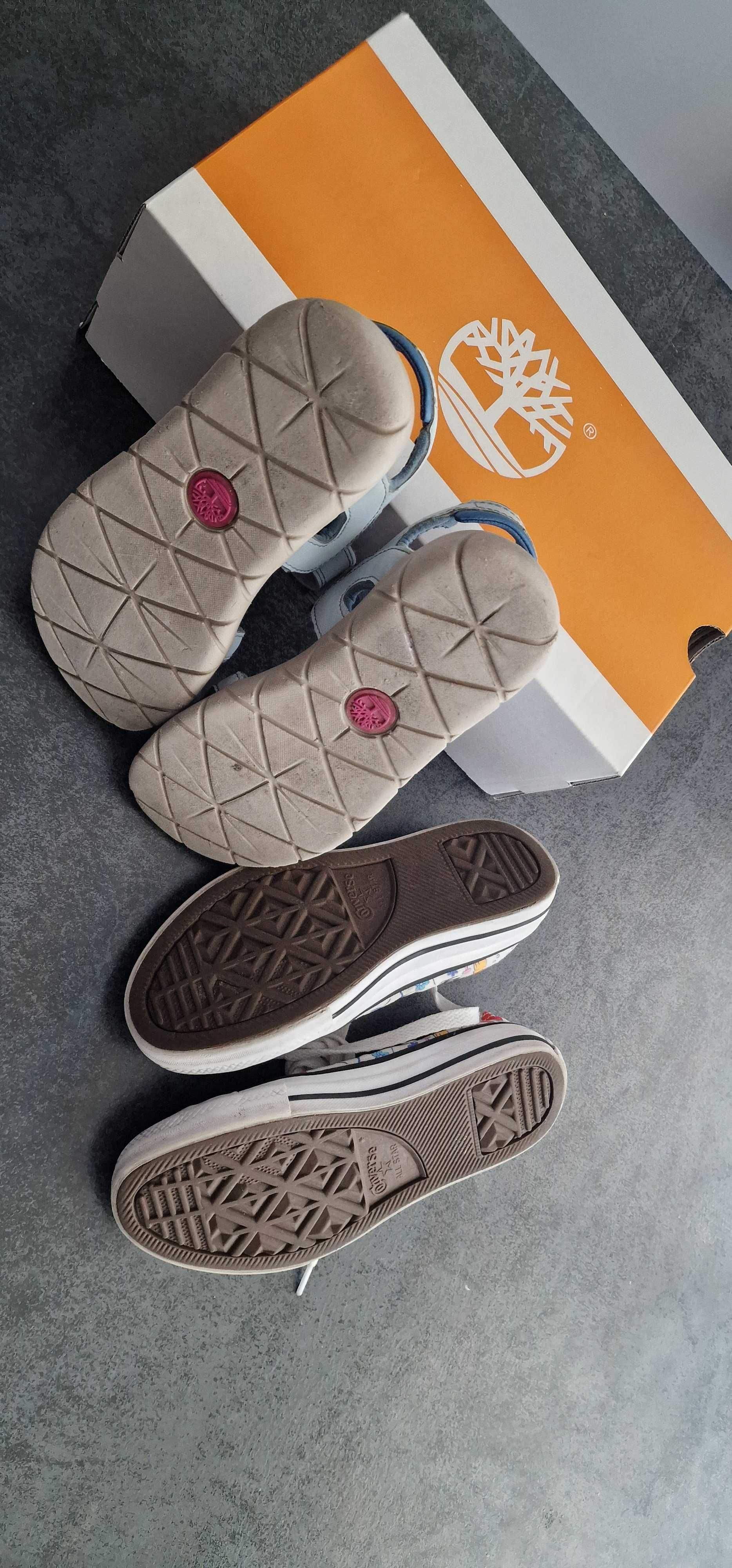 Детски сандали Timberland + гуменки Converse