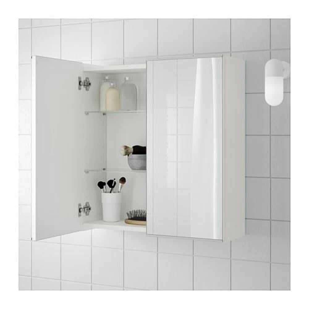 LILLÅNGEN огледален шкаф с врати 2 в бяло 60x21x64 см ИКЕА