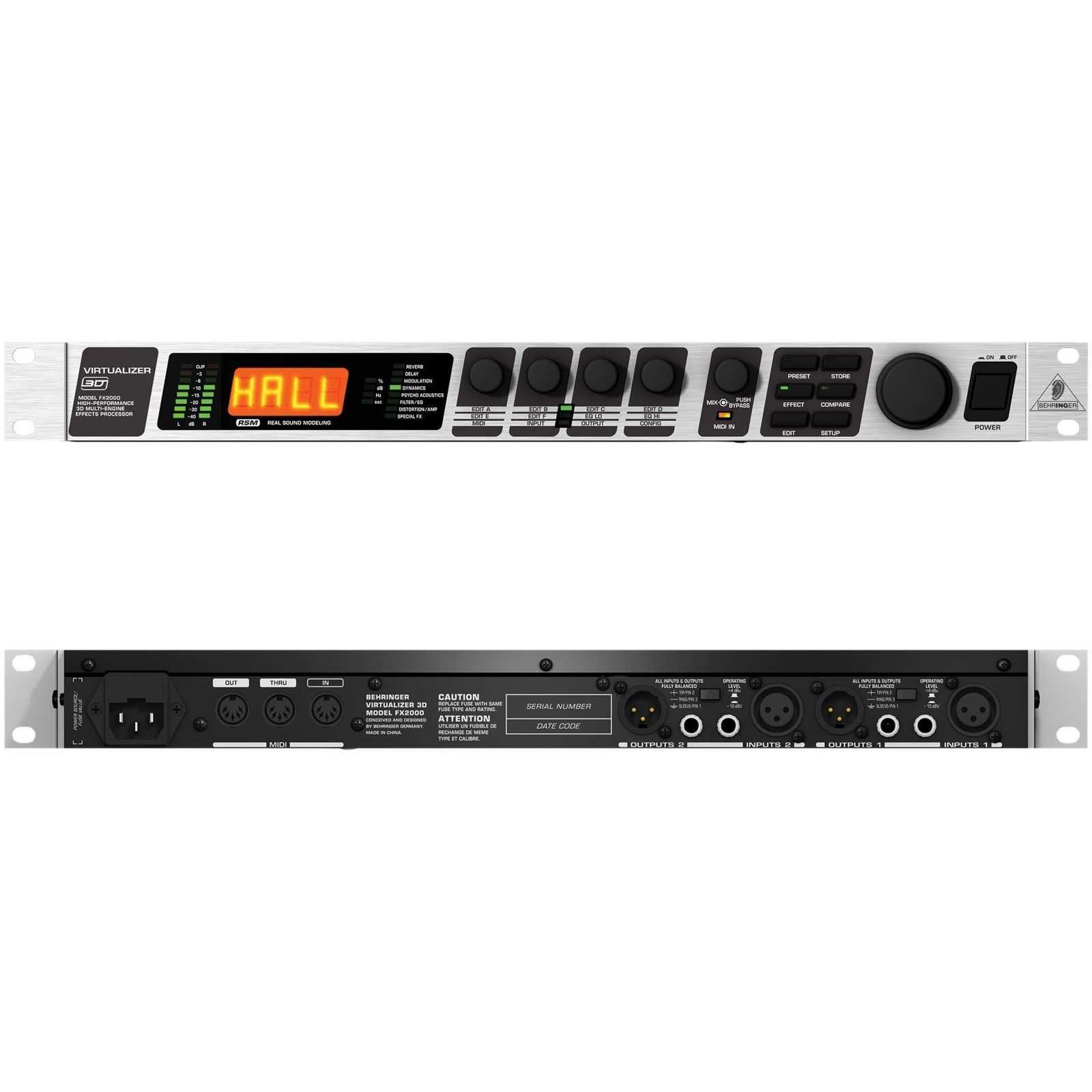 Procesor chitara /pian/voce Behringer FX2000 3D FX