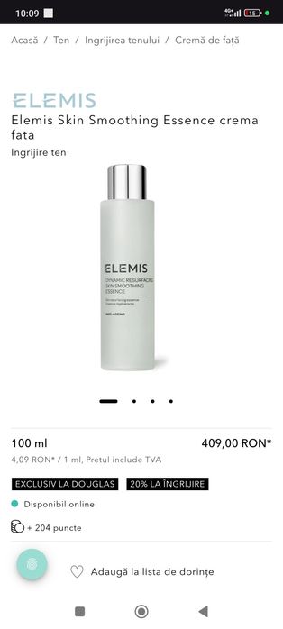 Elemis Ser Dynamic Resurfacing Skin Smoothing Essence