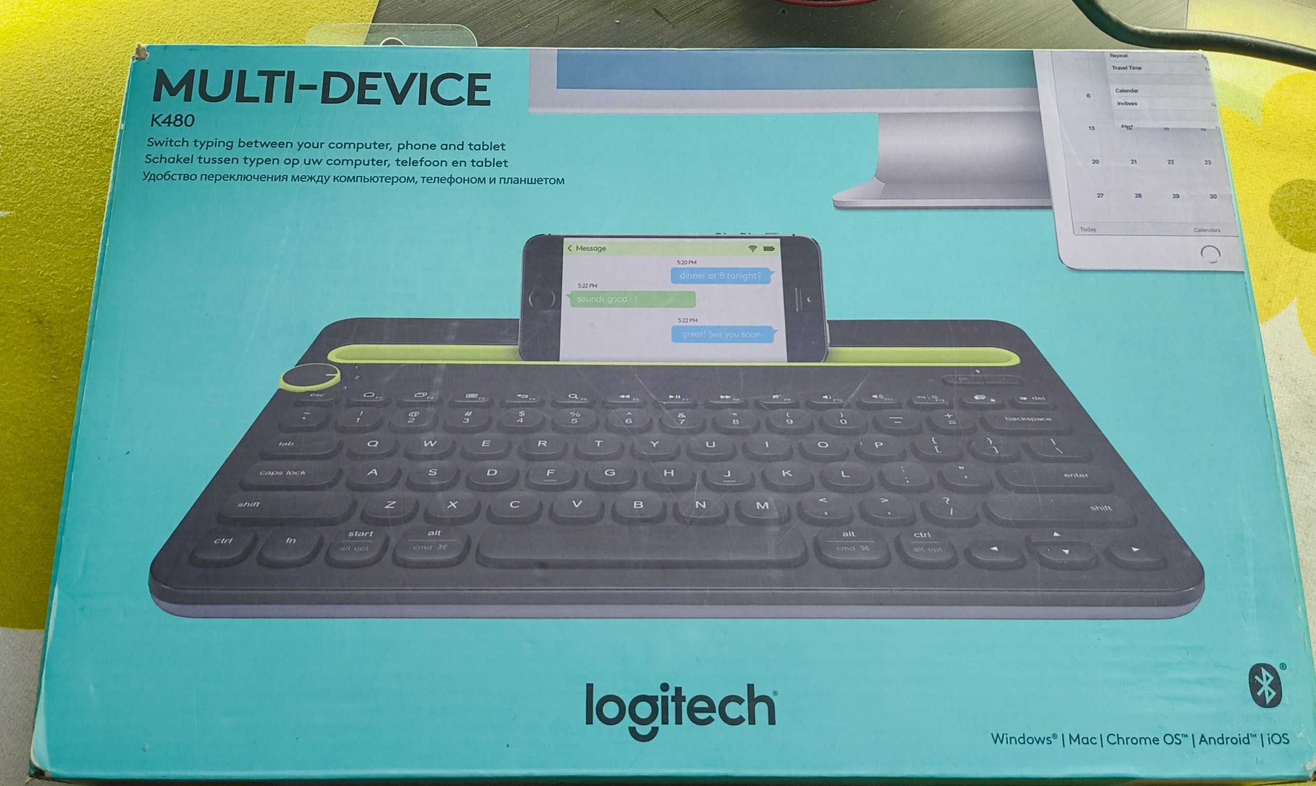 Клавиатура с подставкой Logitech K480 Multi-Device