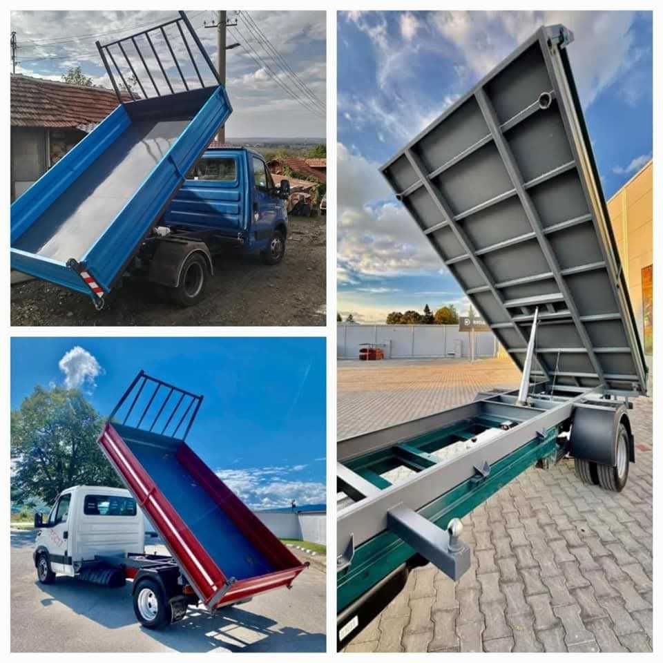 Самосвални уредби монтаж на кран!!!