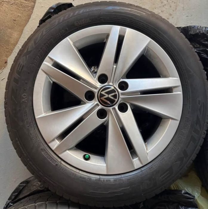 Jante oroginal VW de aliaj 5x112 r16 cu anvelope