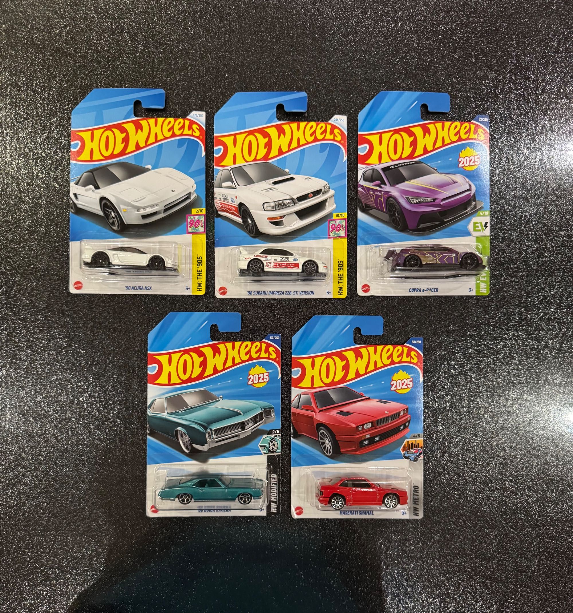 Hot Wheels Maserati, Nissan, Porsche, Mustang, Tesla, Pagano