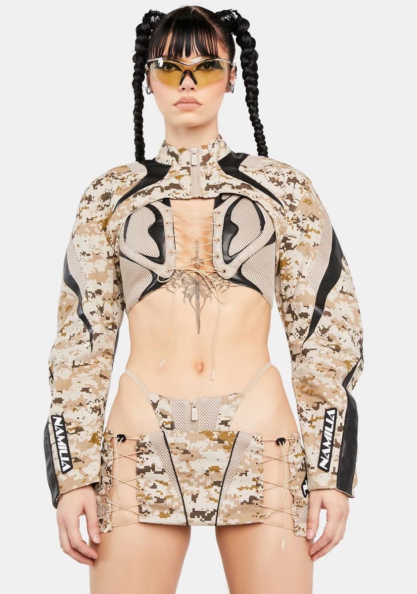 Namilia Camo Skirt - къса мини микро пола