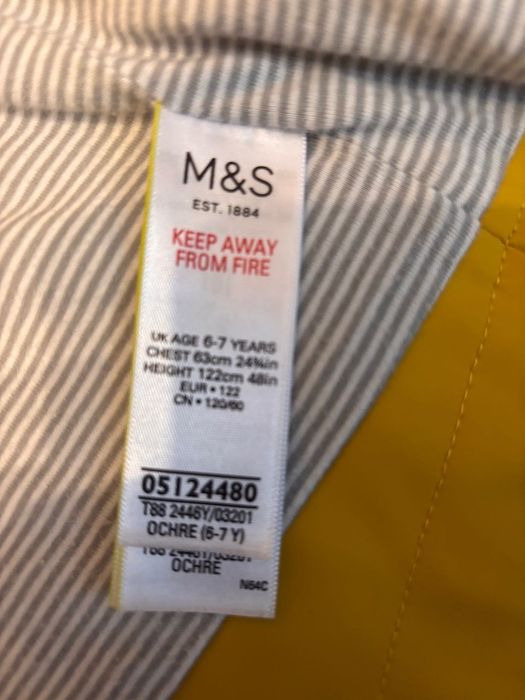 Детско непромокаемо яке M&S, размер 6-7г