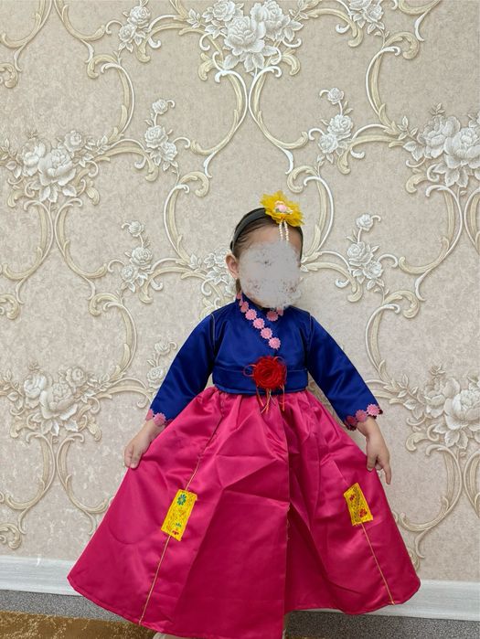 Корейский национальный костюм на девочку ханбок