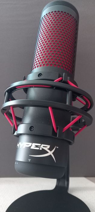 Настолен микрофон HyperX QuadCast, като нов