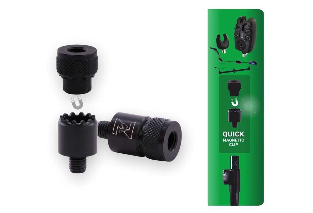 Conector rapid Magnetic Clip, Negru, set x 4 buc. - Zfish