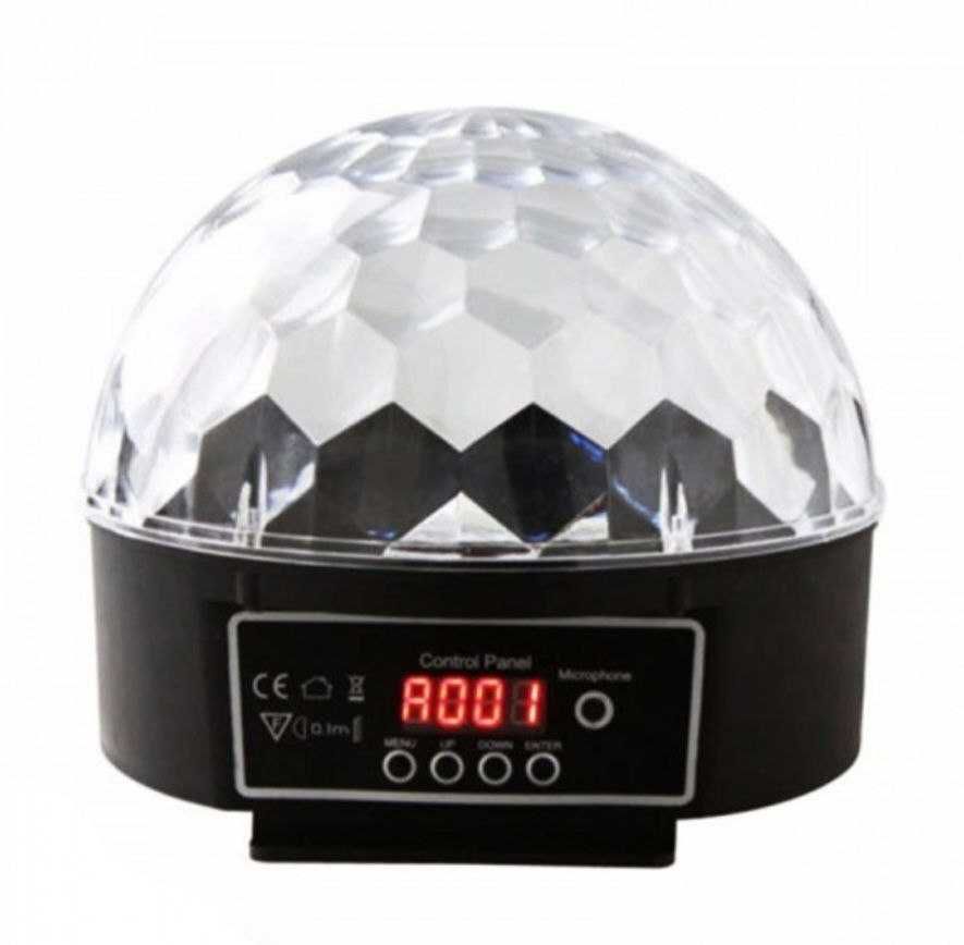 Диско-шар LED RGB Magic Ball Light светодиодный с MP3-плеером и ПДУ