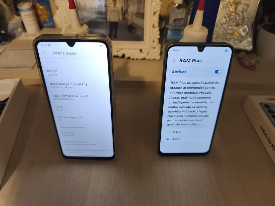 Samsung Galaxy A16 5g- OUKITEL C60 pro 4G