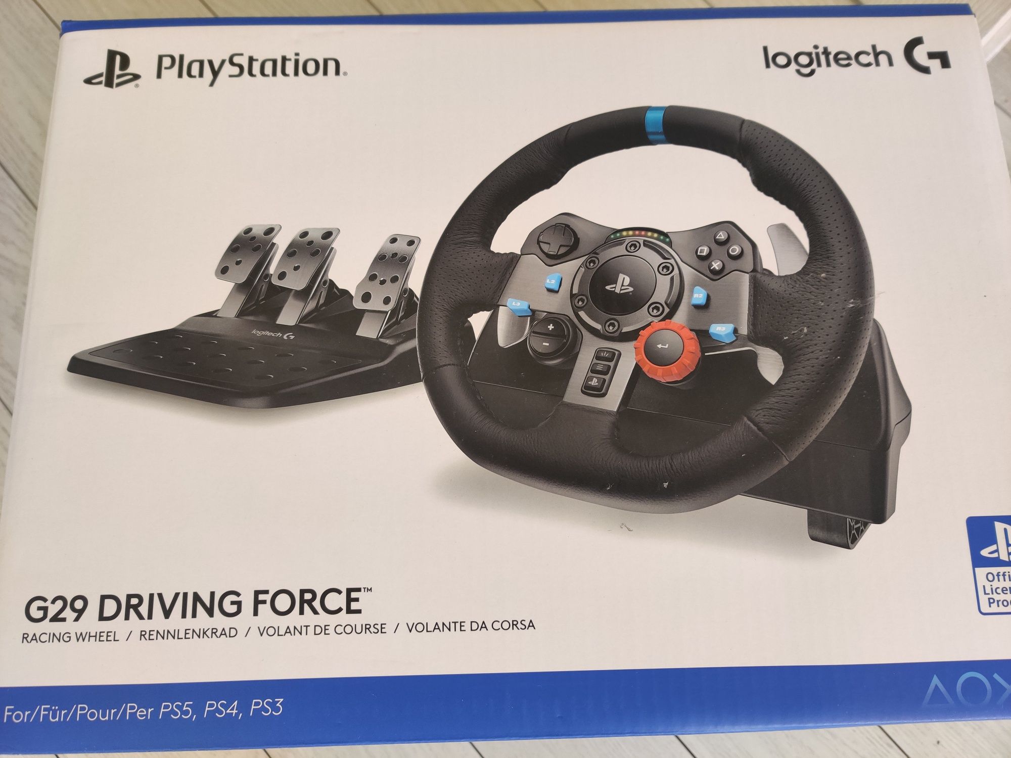 Logitech G29 волан с педали  за  PC/PS4/PS5 – Като нов, с гаранция