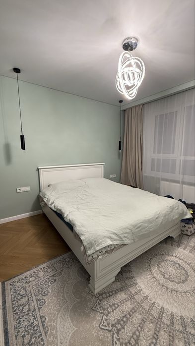 Кровать Гербор Кентуки LOZ 160x200 Белый Альпийский с основанием