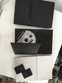 Playstation sony 2 ps2 slim negru white silver + joc la alegere