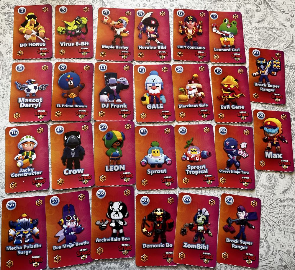 Brawl stars cards Брол старс карти