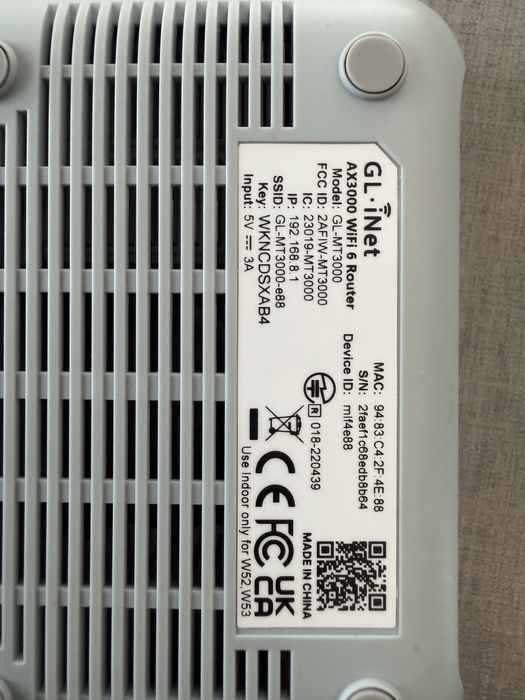 Vand router portabil VPN GL.Inet Beryl AX GL-MT3000