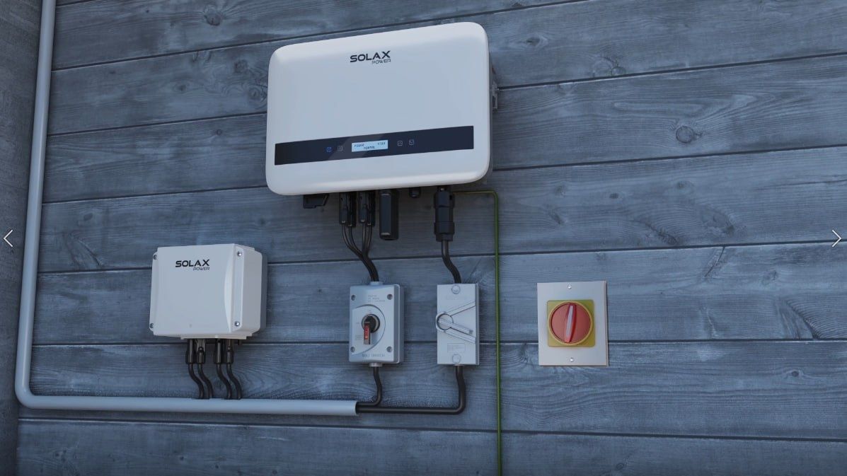 Солнечный инвертор SolaX 1.5 кВт сетевой для 2 кВт станции Wi-Fi 4G
