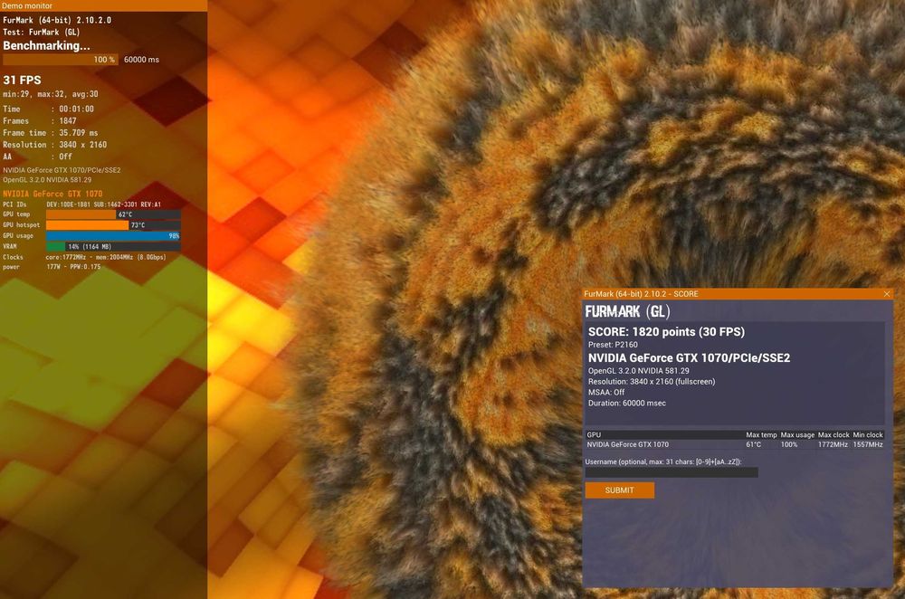 ТОП състояние Видео карта MSI GeForce GTX 1070 ARMOR 8G OC GDDR5