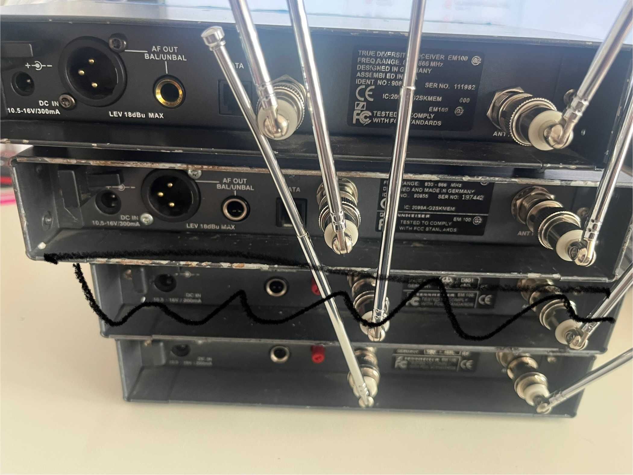 Безжични микрофони Sennheiser комплект EM 100, EW 100 G2