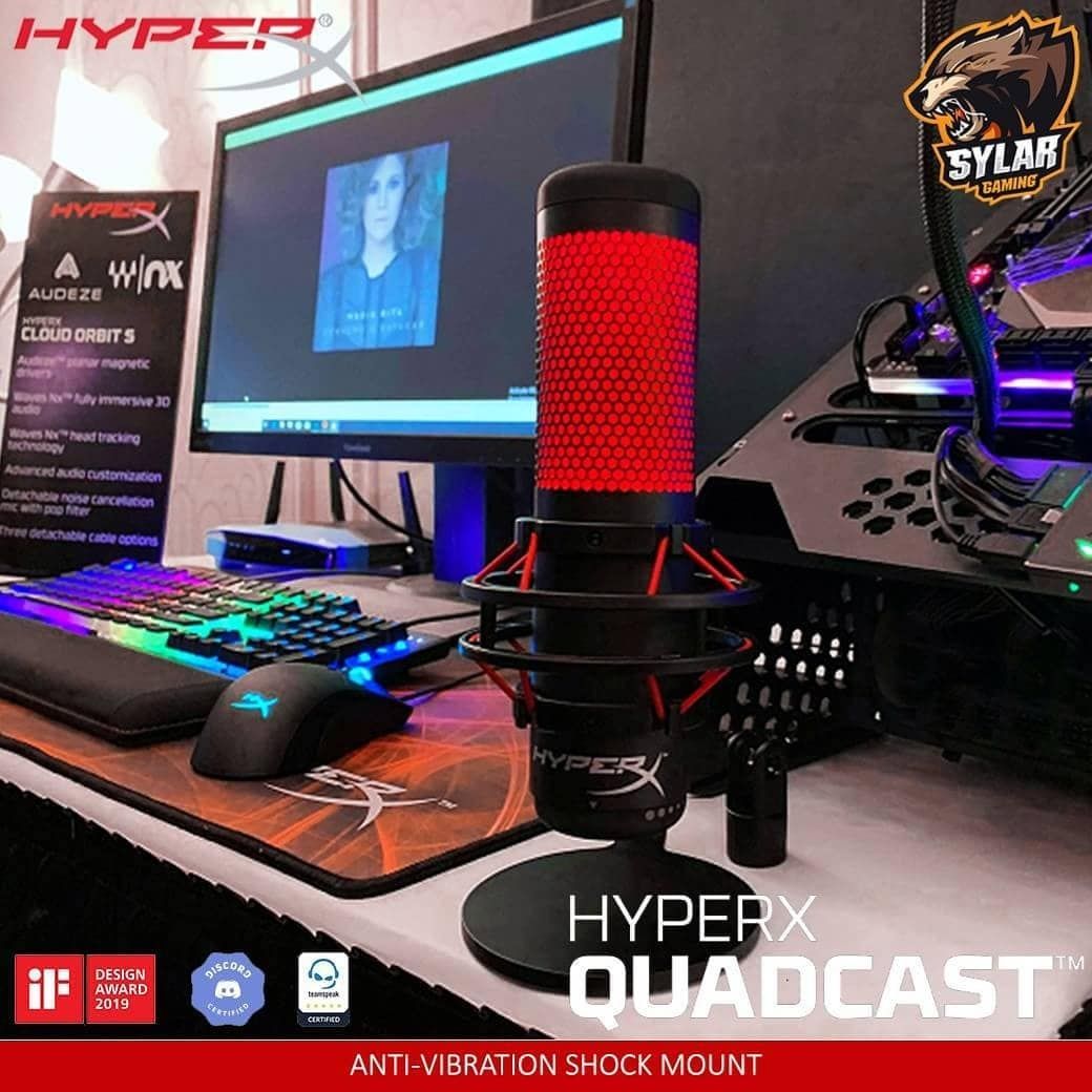СКИДКА! Hyperx QUADCAST Микрофон для стрима и т.д  (4 режима)