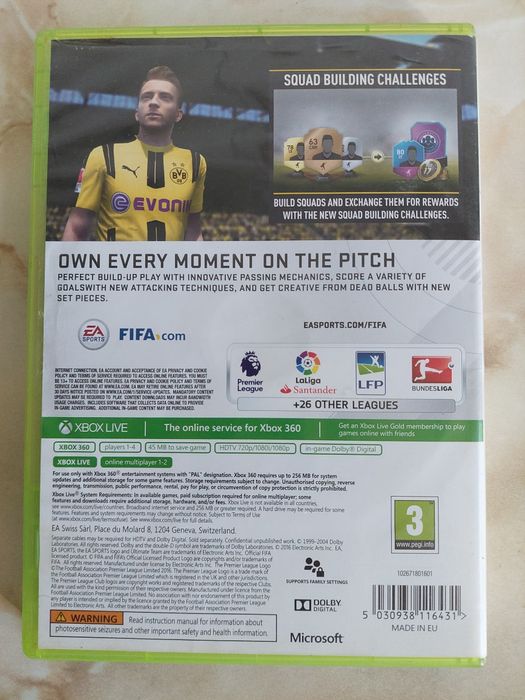 [Xbox360] Vând jocul Fifa 17 original pentru Xbox 360 //poze reale