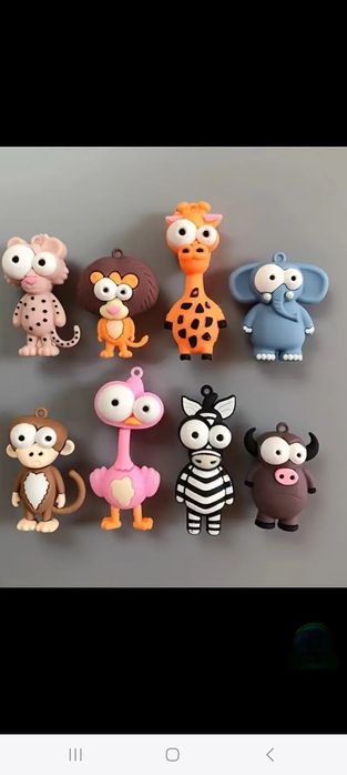 Set magneti frigider animalute vesele