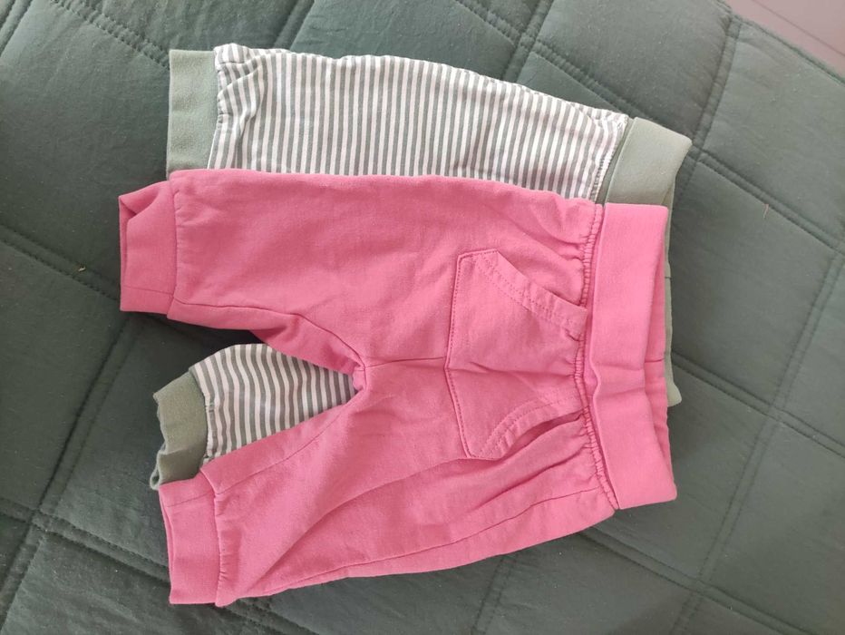 Комплект 2 броя Панталонки и блузки за бебе 0 3 месеца 62см