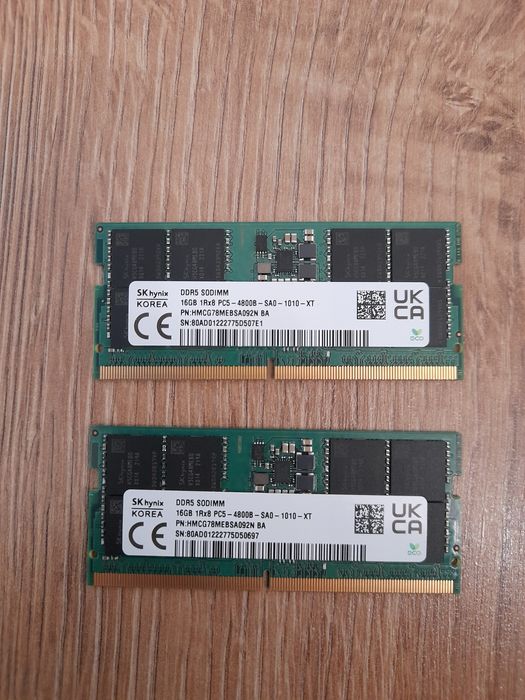 Kit memorie RAM 32gb DDR5 4800Mhz pt  Laptop