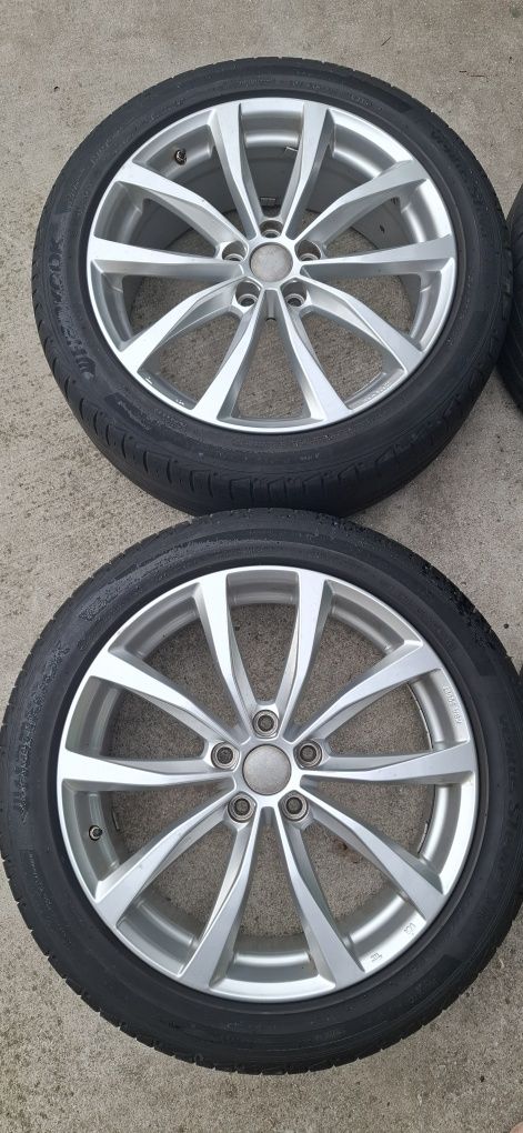 Jante R19, 5x114.3 cu anvelope de vară + senzori presiune