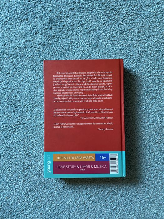 Carte ‘ High Fidelity ‘ de Nick Hornby
