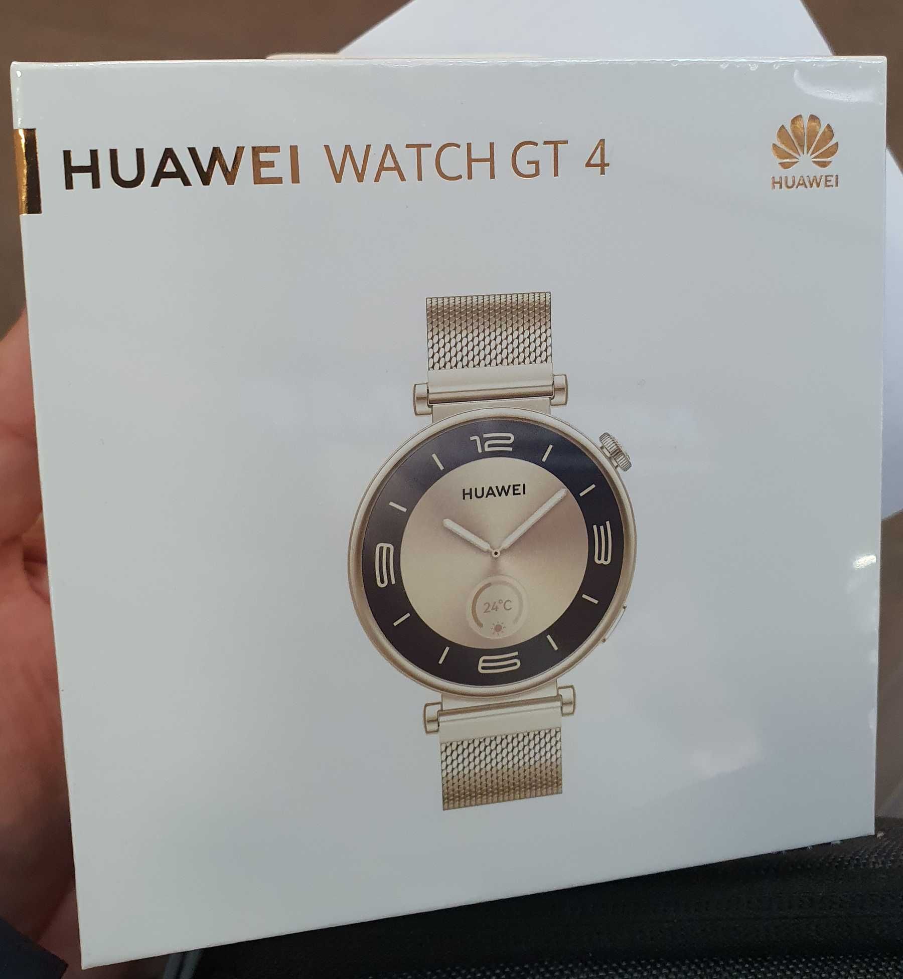 Smartwatch HUAWEI Watch GT4 41mm Gold Milanese Strap Sigilat Garantie